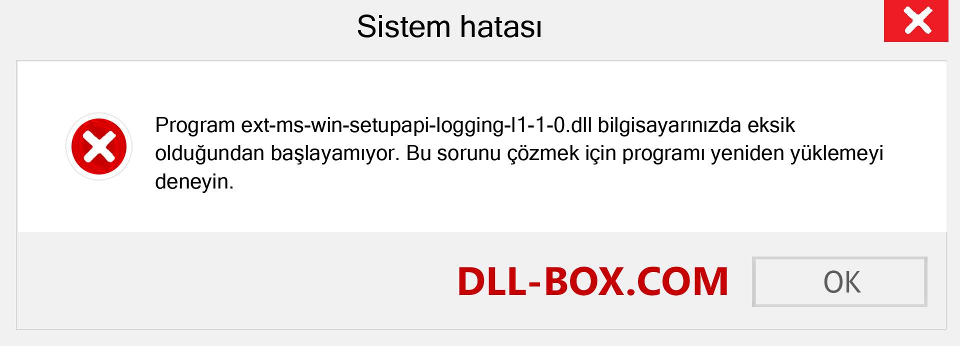 ext-ms-win-setupapi-logging-l1-1-0.dll dosyası eksik mi? Windows 7, 8, 10 için İndirin - Windows'ta ext-ms-win-setupapi-logging-l1-1-0 dll Eksik Hatasını Düzeltin, fotoğraflar, resimler